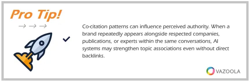 PRO TIP Co-citation patterns can influence perceived authority