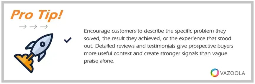 pro-tip-encourage-customers-to-describe-the-specific-problem-they-solved-vazoola